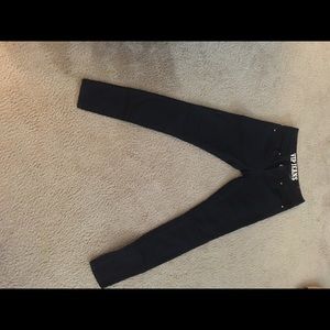 VIP black stretch jeans sz 3/4